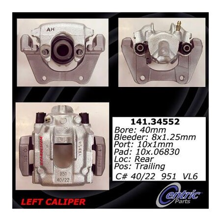 Centric Semi-Loaded Brake Caliper, Parts, 141.34552 141.34552